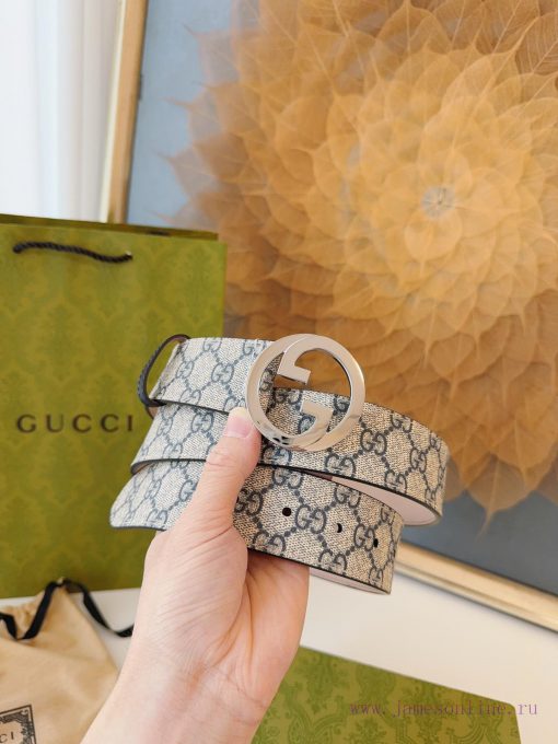 GUCCI. GucciThe complete set of GG Supreme canvas belt is made with environmentally friendly aua1gt3n