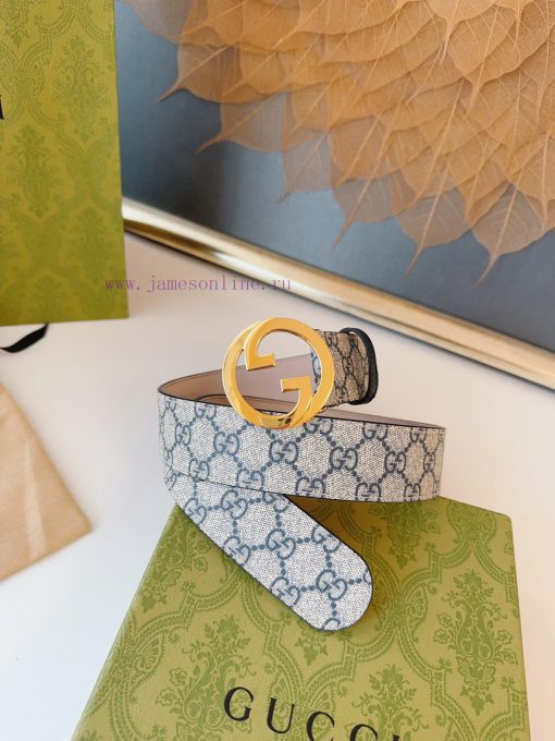 GUCCI. GucciThe complete set of GG Supreme canvas belt is made with environmentally friendly 2elxoytu - Image 5