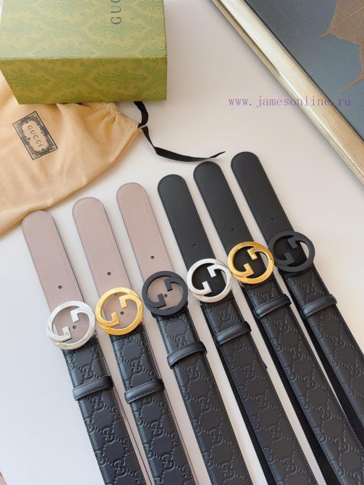 GUCCI. GucciFull set of 3.8cm imported calf leather embossing, authentic 11 perfect replica tkng38or - Image 2