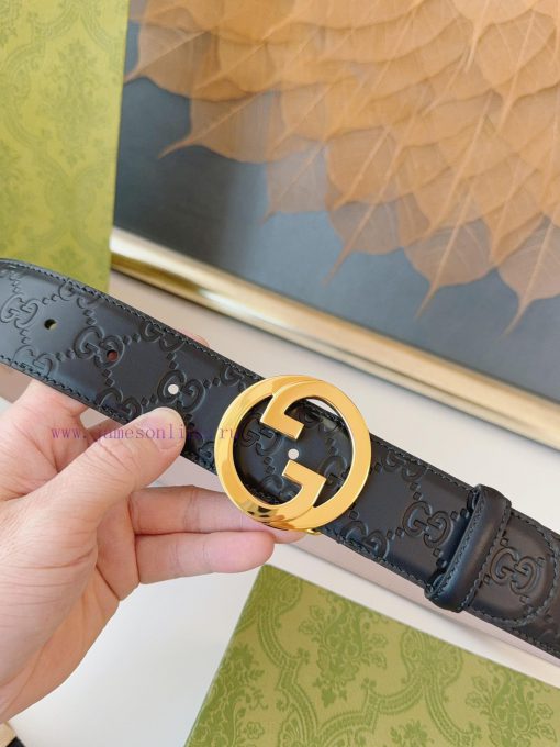 GUCCI. GucciFull set of 3.8cm imported calf leather embossing, authentic 11 perfect replica 4o1hujg7 - Image 3