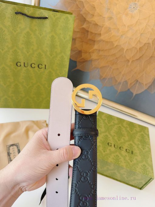 GUCCI. GucciFull set of 3.8cm imported calf leather embossing, authentic 11 perfect replica 4o1hujg7 - Image 4