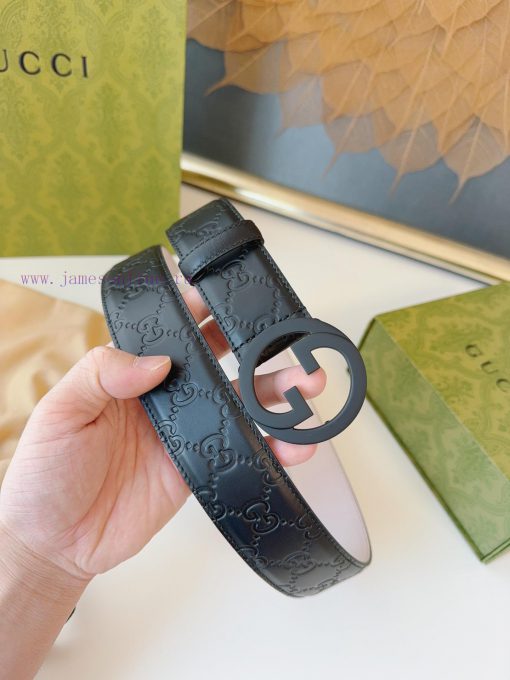 GUCCI. GucciFull set of 3.8cm imported calf leather embossing, authentic 11 perfect replica zx4c4i5q - Image 7