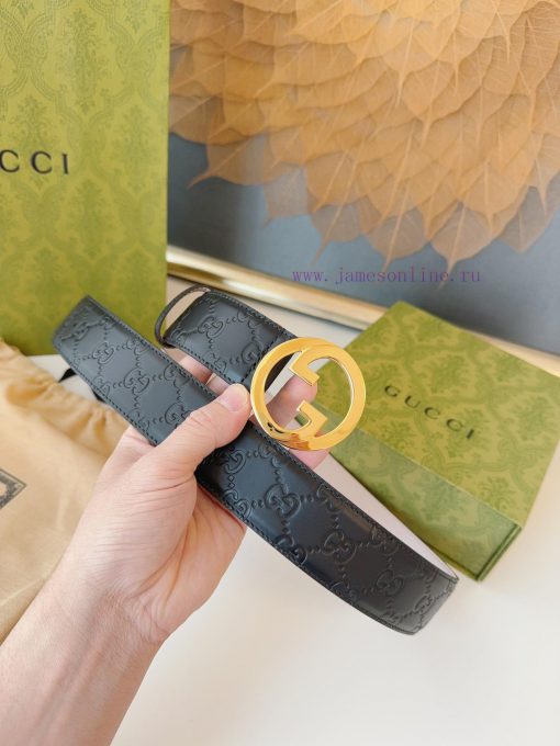 GUCCI. GucciFull set of 3.8cm imported calf leather embossing, authentic 11 perfect replica 4o1hujg7 - Image 7