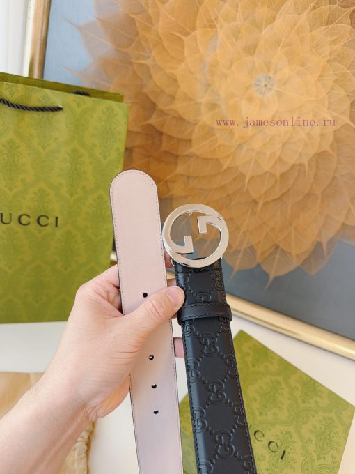 GUCCI. GucciFull set of 3.8cm imported calf leather embossing, authentic 11 perfect replica 1nui95nw - Image 5