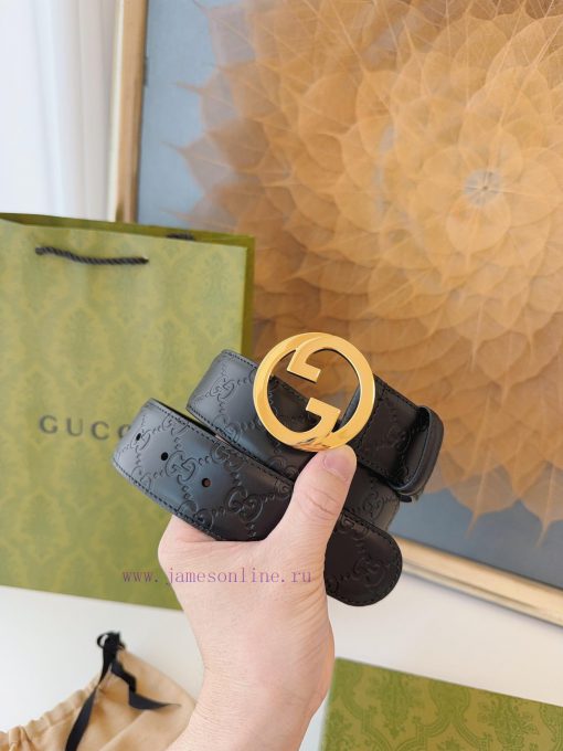 GUCCI. GucciFull set of 3.8cm imported calf leather embossing, authentic 11 perfect replica wl67qddv - Image 3