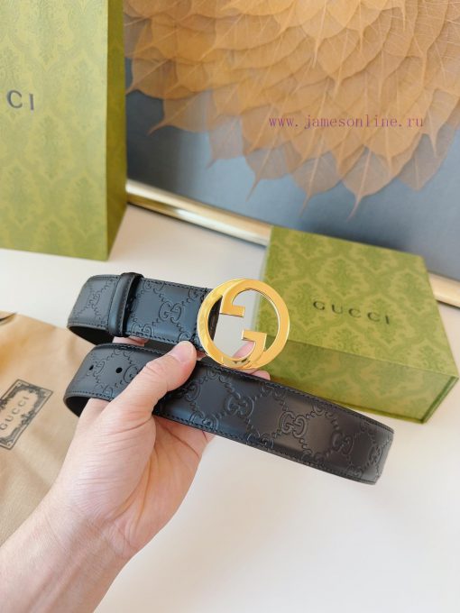 GUCCI. GucciFull set of 3.8cm imported calf leather embossing, authentic 11 perfect replica wl67qddv - Image 6