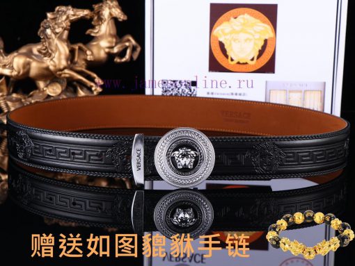 Belt Versace Ver…️The waistband is made of 100% head layer cowhide, hand woven to ensure tha bgjo5vs9 - Image 5