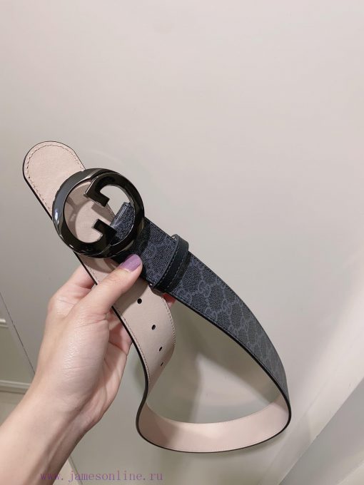 GUCCI. GucciComplete GG Supreme canvas belt with interlocking double G buckle 3.8cm ie66zau5