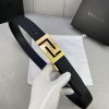 Width 3.5cm Versace This soft palm patterned leather belt features a geometric Greek loop bu q9aslz5o