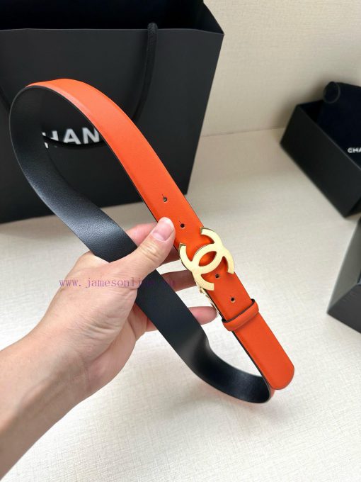 Width 3.0cm CHANEL Rotating Double C Calfskin and Silver Gun Gold Metal Belt Multi Color Wom 44q2evnu - Image 7