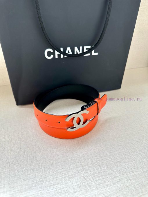 Width 3.0cm CHANEL Rotating Double C Calfskin and Silver Gun Gold Metal Belt Multi Color Wom 44q2evnu - Image 10