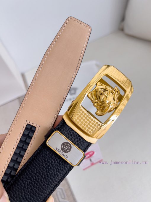 Versace Versace. ️ Belt and belt automatic beltAutomatic belt, classic head buckle made of p p0btujnw - Image 9