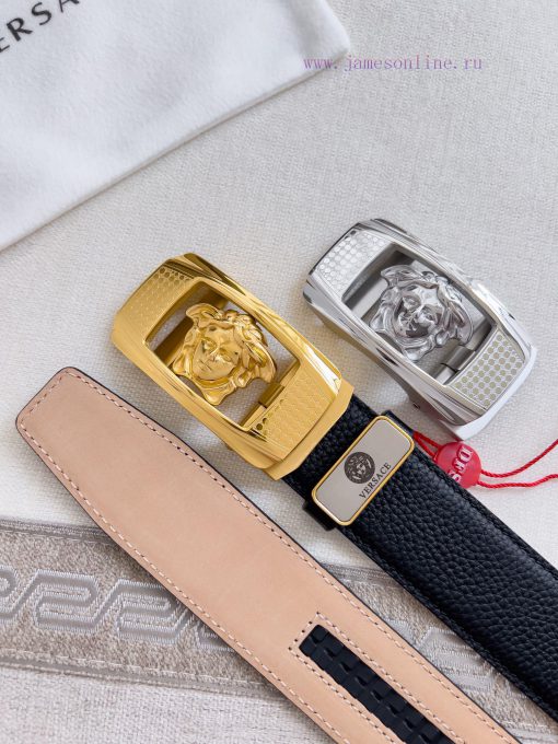 Versace Versace. ️ Belt and belt automatic beltAutomatic belt, classic head buckle made of p p0btujnw - Image 10