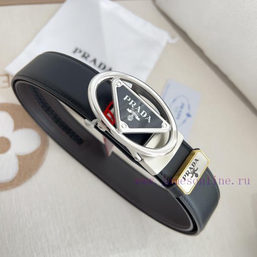 Prada. Prada Belt Automatic BeltAutomatic belt, classic pure steel material automatic buckle zihngv13 - Image 4