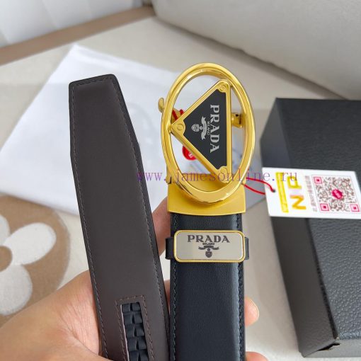 Prada. Prada Belt Automatic BeltAutomatic belt, classic pure steel material automatic buckle zihngv13 - Image 9