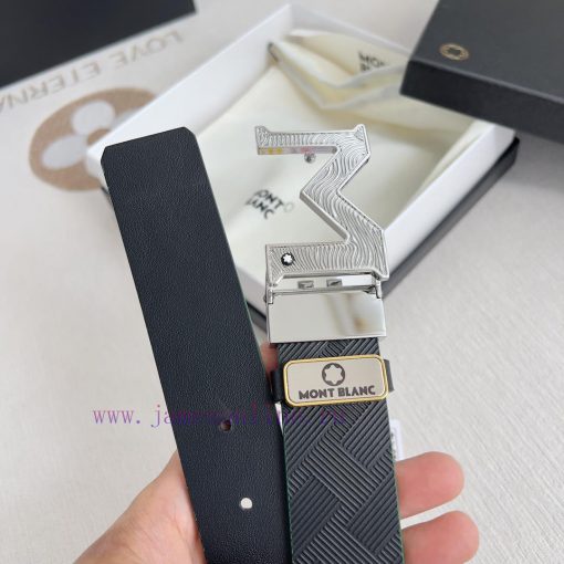 Montblanc Montblanc ️ Belt and beltBuckle, new original classic boutique two-color buckle, p 8m1iidh3 - Image 7