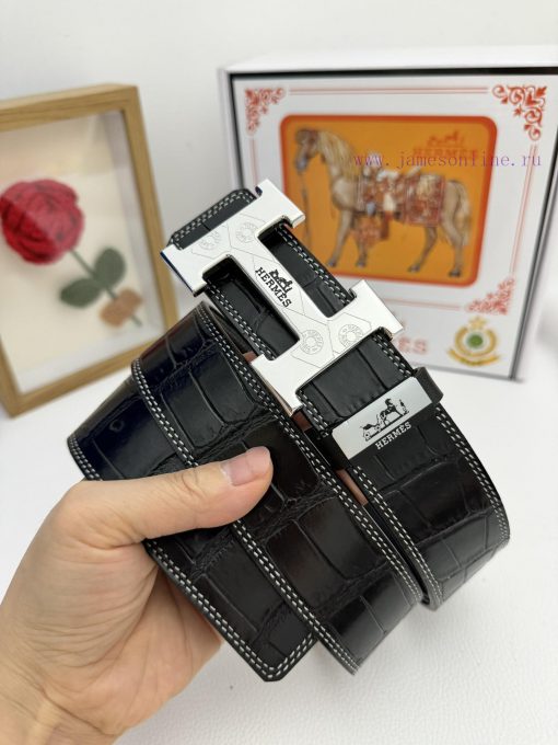 Hermes Hermès  Material: Leather Belt with 100% Head Layer. The leather belt is guaranteed t aeigs3je - Image 4
