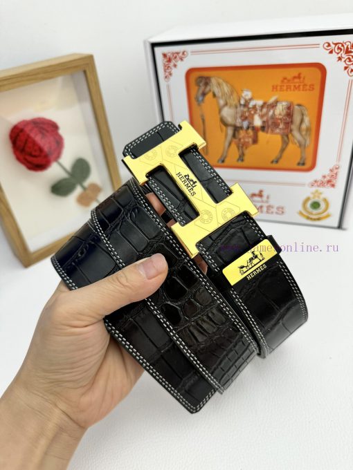 Hermes Hermès  Material: Leather Belt with 100% Head Layer. The leather belt is guaranteed t chixh096