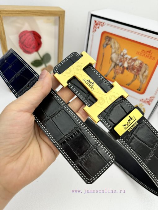 Hermes Hermès  Material: Leather Belt with 100% Head Layer. The leather belt is guaranteed t aeigs3je - Image 7