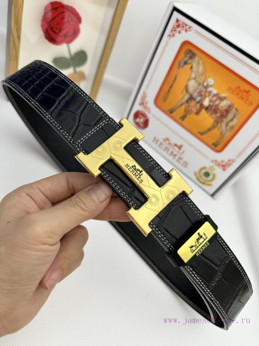 Hermes Hermès  Material: Leather Belt with 100% Head Layer. The leather belt is guaranteed t chixh096 - Image 6