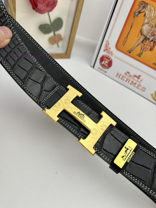 Hermes Hermès  Material: Leather Belt with 100% Head Layer. The leather belt is guaranteed t chixh096 - Image 7