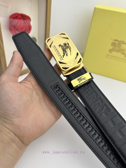 Burberry automatic beltMaterial: Leather Belt with 100% Head Layer. The leather belt is guar s4atph84 - Image 8