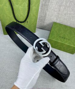 Width of 4.0cm, paired with the original belt and steel buckle waistband, crafted from Gucci t5p1gi77