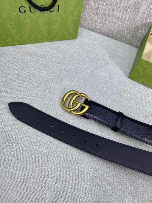 Width of 4.0cm, paired with the original belt buckle, the belt is crafted from Gucci Signatu ifoakudg - Image 10