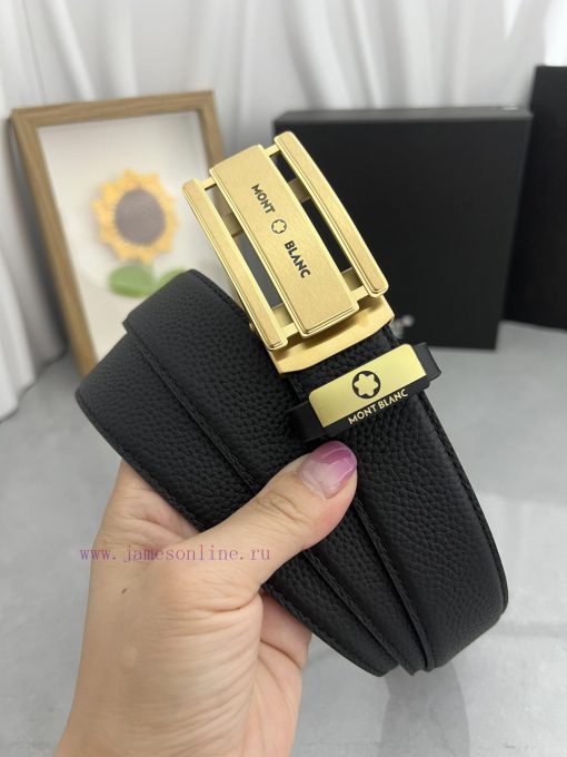 Montblanc Automatic BeltMaterial: Leather Belt with 100% Head Layer. The leather belt is gua yieshorh - Image 2