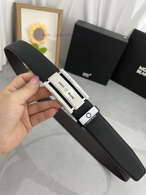 Montblanc Automatic BeltMaterial: Leather Belt with 100% Head Layer. The leather belt is gua u0uwy7zf - Image 4