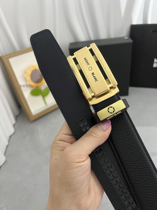 Montblanc Automatic BeltMaterial: Leather Belt with 100% Head Layer. The leather belt is gua yieshorh - Image 6