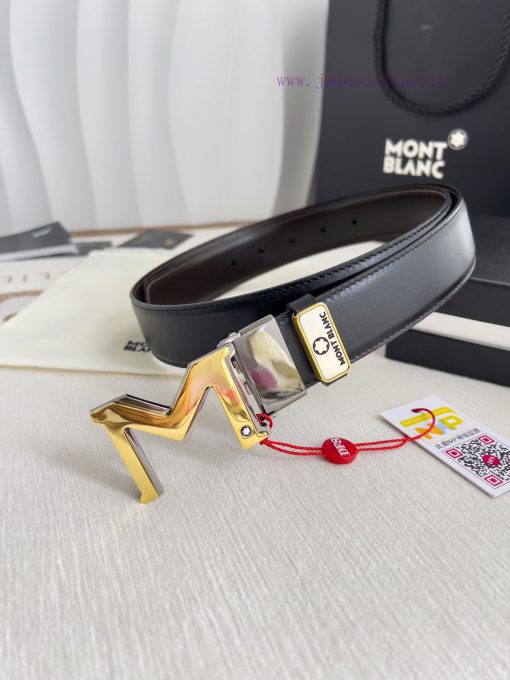 Montblanc Montblanc ️ Belt and beltBuckle, new original classic boutique two-color buckle, p 5q1obh83 - Image 3
