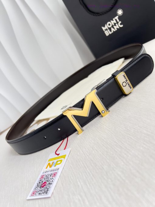 Montblanc Montblanc ️ Belt and beltBuckle, new original classic boutique two-color buckle, p 5q1obh83 - Image 6