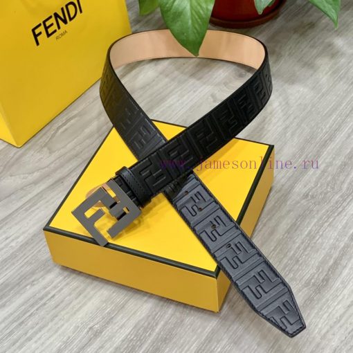 Comes with a complete gift boxFENDI/Fendi's 38MM wide logo design with wide belt, original p at3lg6gs - Image 2