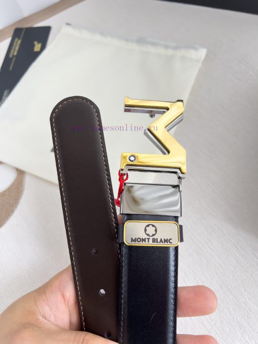Montblanc Montblanc ️ Belt and beltBuckle, new original classic boutique two-color buckle, p 5q1obh83 - Image 8