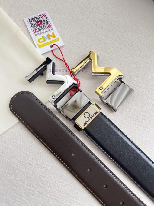 Montblanc Montblanc ️ Belt and beltBuckle, new original classic boutique two-color buckle, p 5q1obh83 - Image 10
