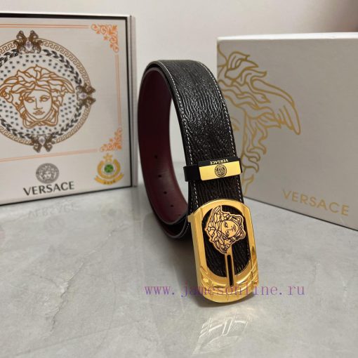 Versace. VersaceMaterial: Leather Belt with 100% Head Layer. The leather belt is guaranteed rul3awkg - Image 4