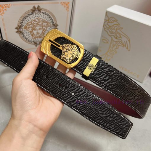 Versace. VersaceMaterial: Leather Belt with 100% Head Layer. The leather belt is guaranteed 7czt7v0d - Image 3