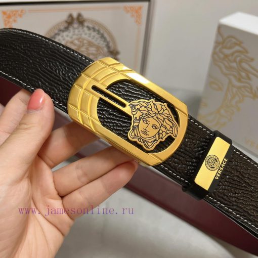 Versace. VersaceMaterial: Leather Belt with 100% Head Layer. The leather belt is guaranteed 7czt7v0d - Image 5