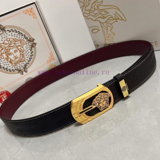 Versace. VersaceMaterial: Leather Belt with 100% Head Layer. The leather belt is guaranteed 7czt7v0d - Image 6