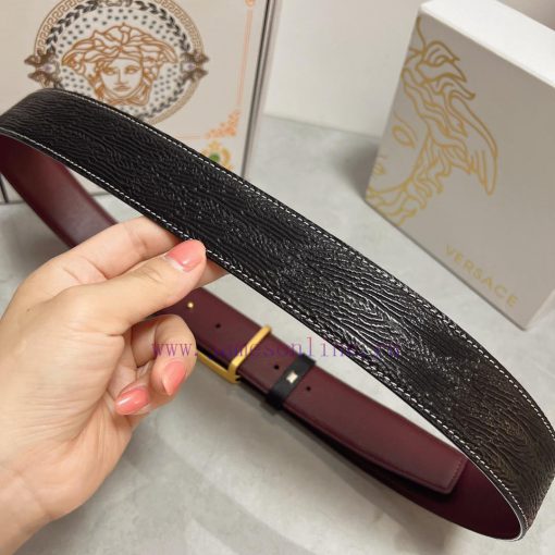 Versace. VersaceMaterial: Leather Belt with 100% Head Layer. The leather belt is guaranteed 7czt7v0d - Image 8