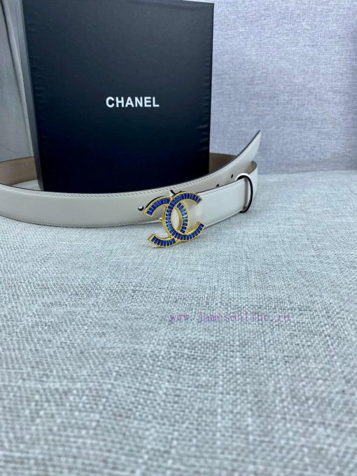 Width 3.0cm Chanel women's belt with new soft lining, imported calf leather, and exquisite d p8rgmchj - Image 4
