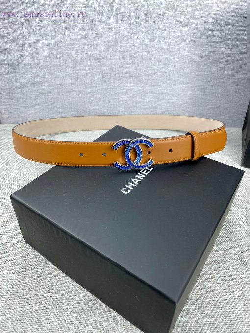 Width 3.0cm Chanel women's belt with new soft lining, imported calf leather, and exquisite d imn9afpp - Image 6