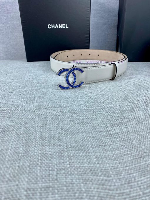 Width 3.0cm Chanel women's belt with new soft lining, imported calf leather, and exquisite d p8rgmchj - Image 9