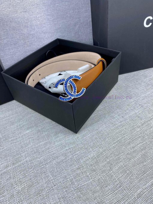 Width 3.0cm Chanel women's belt with new soft lining, imported calf leather, and exquisite d imn9afpp - Image 10