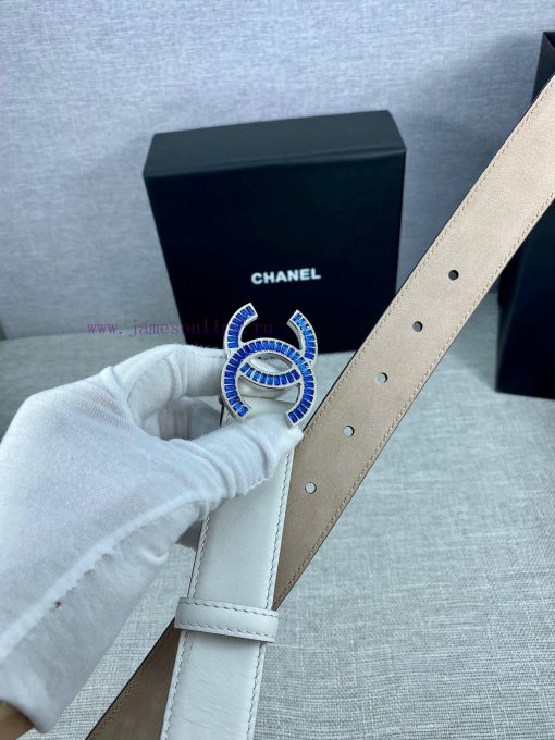 Width 3.0cm Chanel women's belt with new soft lining, imported calf leather, and exquisite d p8rgmchj - Image 10