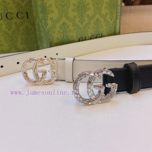 Gucci official website new item, authentic size 3.0cm, paired with a top layer calf leather bnpnur09 - Image 9