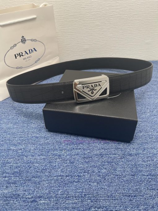 PradaThe description is made of high-quality genuine leather, with a thick touch and adorned 53dt64fx - Image 3