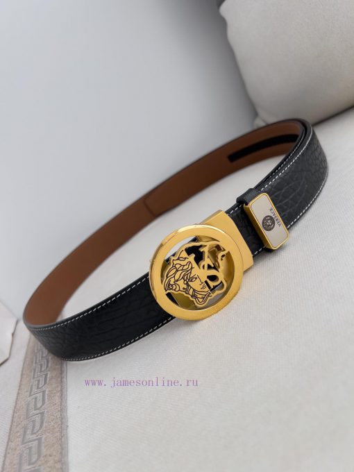 Versace Versace. ️ Belt and belt automatic beltAutomatic belt, classic head buckle made of p 948e00w8 - Image 4
