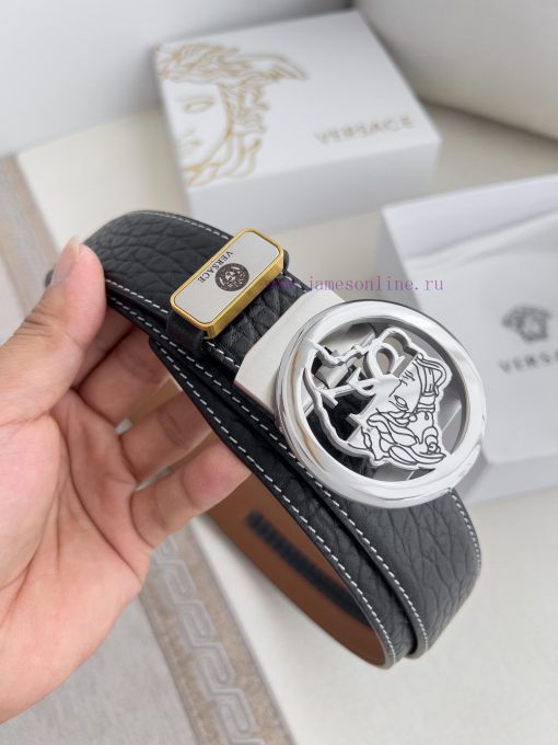 Versace Versace. ️ Belt and belt automatic beltAutomatic belt, classic head buckle made of p rcmccyfm - Image 3